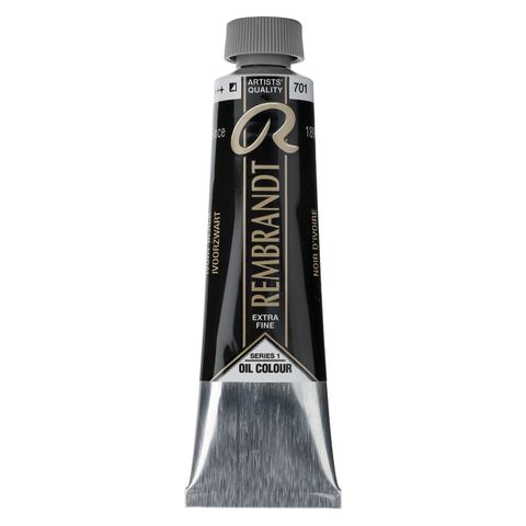 Rembrandt Oil 40ml - 701 - Ivory Black S1