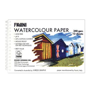 Favini Watercolour Pad 12sht 105x155mm