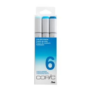 Copic Sketch Set 3 Colour Fusion 6- Blue