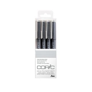 Multiliner Set Cool Grey 0.5, 0.3, 0.1, 0.05