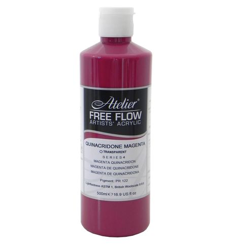 Atelier Free Flow Quinacridone Magenta S3 500ml