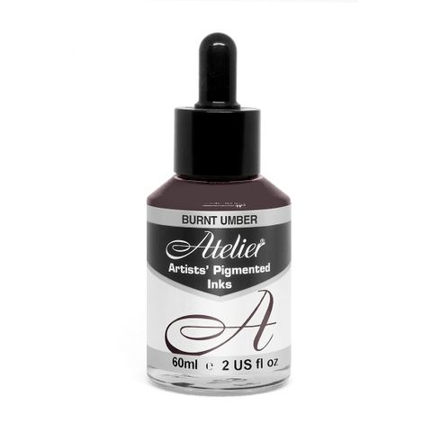 Atelier  Acrylic Ink Burnt Umber 60ml