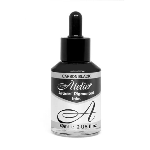 Atelier Acrylic Ink Carbon Black 60ml