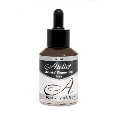 Atelier Acrylic Ink Sepia 60ml