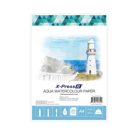 Aqua W/C Paper 200gsm A4 Pk of 25