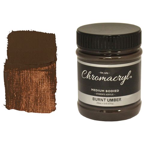 Chromacryl 250ml Burnt Umber