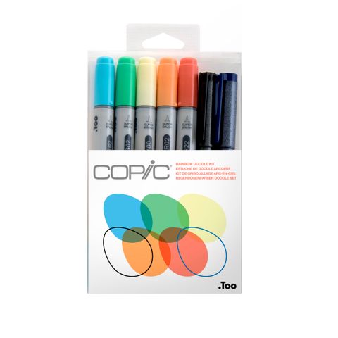 Ciao Rainbow 7 piece Doodle Kit