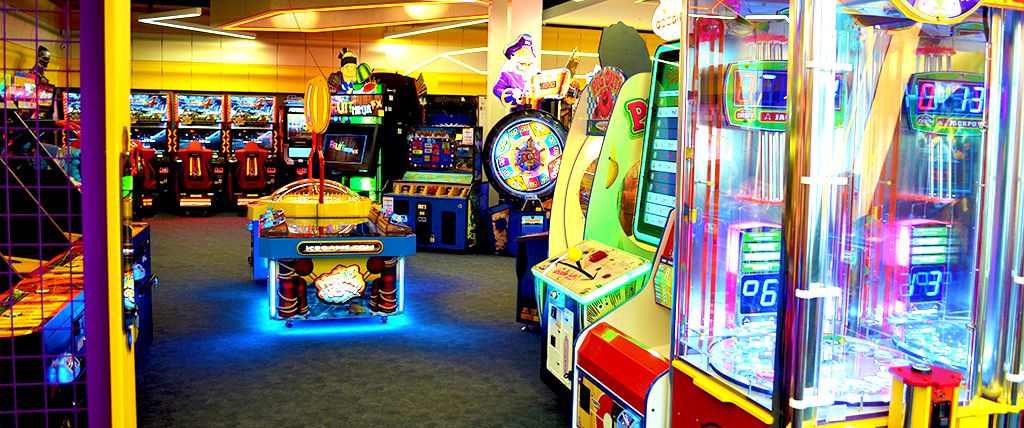 vending games in an arcade