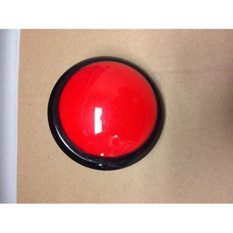 Illuminated 100mm domed button Red