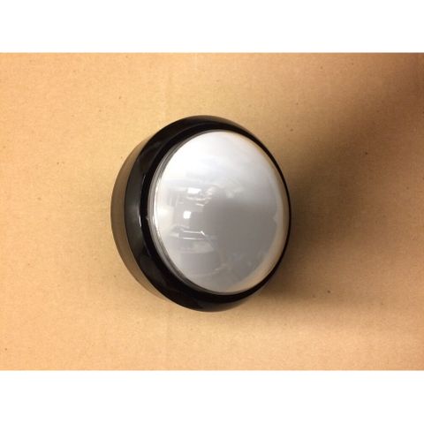 Illuminated 100mm domed button White