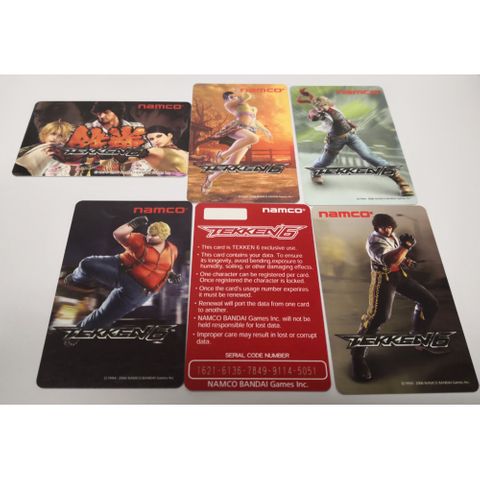 Tekken 6 Player Cards Sold individually