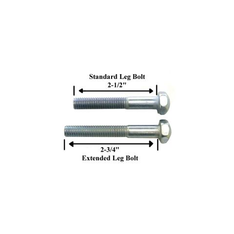 WMS/Bally Extended Silver Leg Bolt - 2 3/4inch