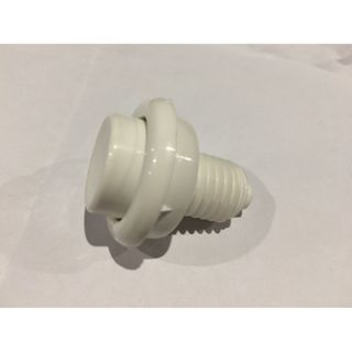 Flipper Buttons White 1 1/8in shaft w/sp