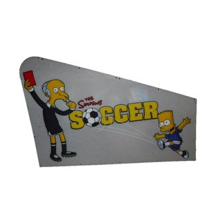 Simpsons Soccer LHS Cage Acrylic with Decal