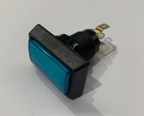 Illuminated Push Button Rect 50x33mm Blue