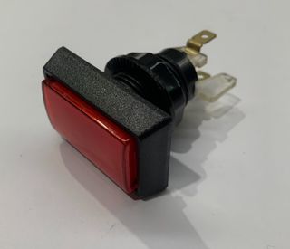 Illuminated Push Button Rect 50x33mm Red