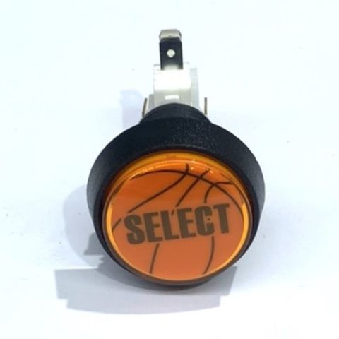 NBA Select Ilum Button MED Round Orange