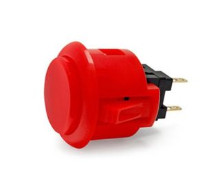 Push Button 24mm Red