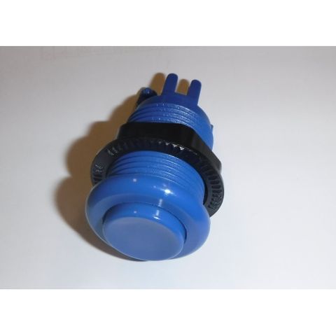 Push button Blue 33mmOD Concave