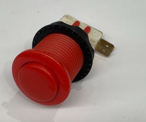 Push button Red 33mmOD Convex w/Micro