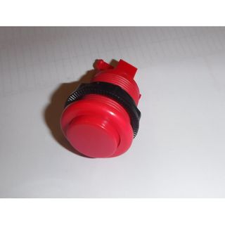Push button Red 33mmOD Convex w/Micro