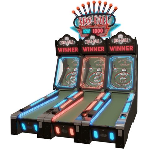 SkeeBall Glow Game Blue/Red