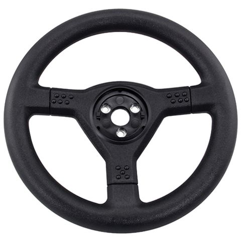 Hard Plastic 3 Spoke Steering Wheel