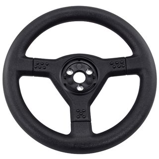 Hard Plastic 3 Spoke Steering Wheel