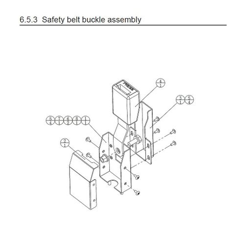 Overtake Safety Belt Bracket Assy