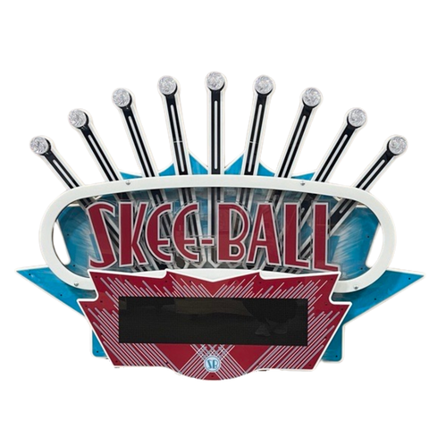 Skeeball Glow Blue/Red Marquee