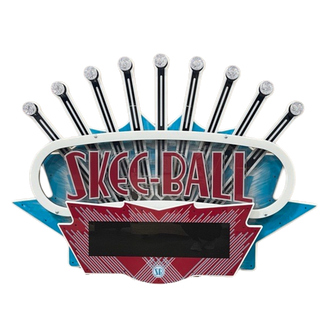 Skeeball Glow Blue/Red Marquee