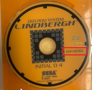 Initial D V4 (rev C), Lindbergh Yellow, Software Disc Only