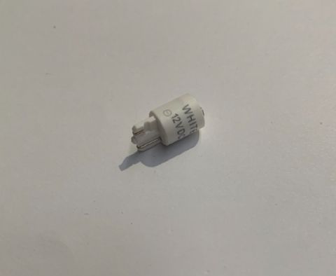 LED T3 1/4 WEDGE BASE 12VDC 3 CHIP WHITE
