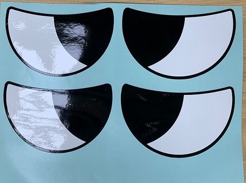 Final Furlong Eye Decals 4 pair/sheet