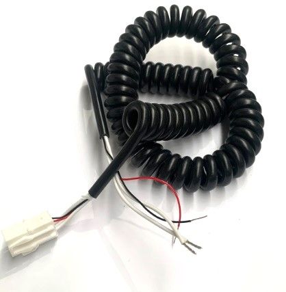Black Curly Cord for Coil