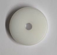 White Wheel in UHMW, 21'' OD, 1/2'' Thick, 0,380''ID Hippos