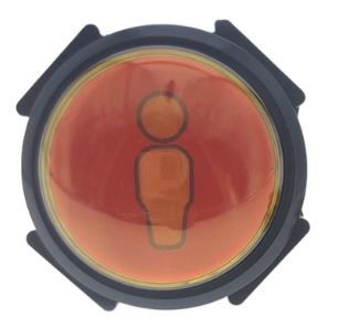 Lets Bounce Player 1 button with sticker insert