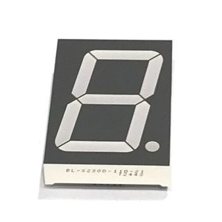 7 Segment Display Red Single - 2.28 Inch - 59.91mm