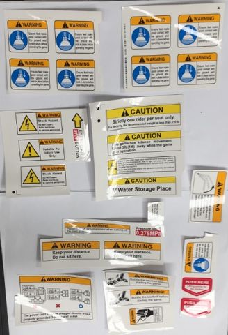 Asphalt 9 DX Warning Labels (Set)