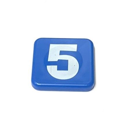 Chip value 5 square blue _ Ticket Circus