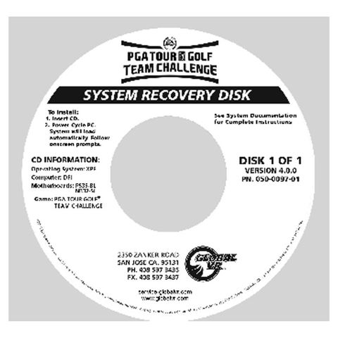 PGA Team Challenge System Recovery Disc v4.0a