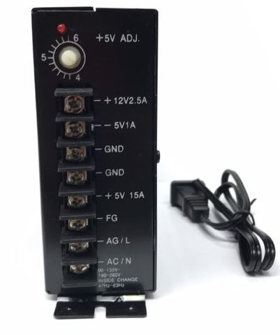 Power Supply, 5V 15A, 12V 2.5A (No Meter)