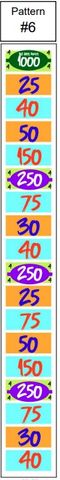 Big Bass Wheel Ticket Pattern No6