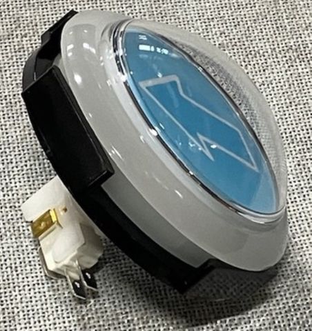Goatz N Ropes Button, Blue Arrow