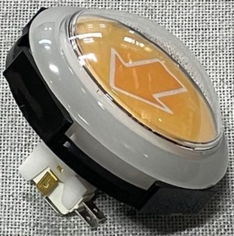 Goatz N Ropes Button, Orange Arrow