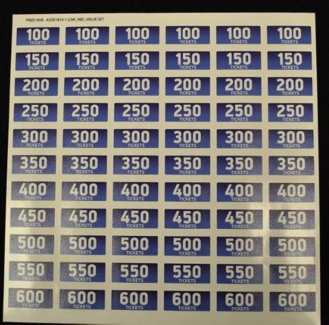 Prize Hub Decal Mid Low Value Set