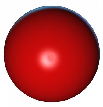 Dizzy Chicken Ball Red 2-1/4inch