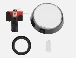 60MM Round Illuminated Push Button - Clear