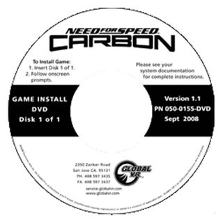 Need For Speed Carbon Game Install Disc v1.1