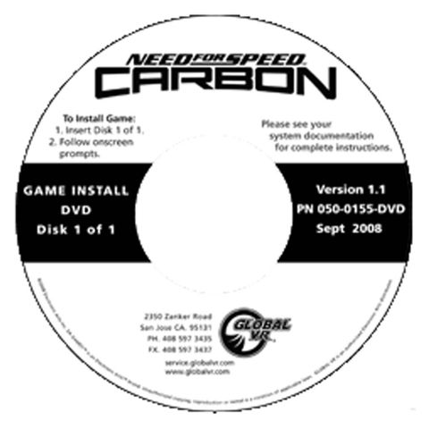 Need For Speed Carbon Game Install Disc v1.1